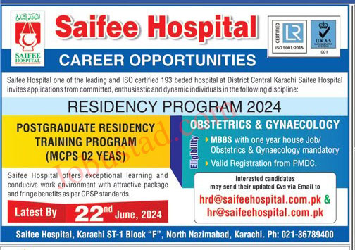 Latest Saifee Hospital Jobs